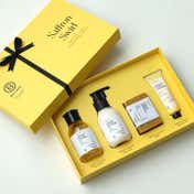 Brillare Saffron Swirl Bath and Body Care Gift Box (4 pcs)