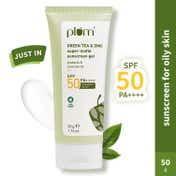 Plum Green Tea & Zinc Super-Matte Sunscreen Gel (50 g) For oily, combination skin Pack of 2 Combo