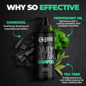 Beardo Deep Clean Shampoo with Tea Tree Peppermint and Charcoal (200 ml)