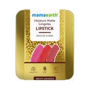 Mamaearth Moisture Matte Long Stay Lipstick Gift Set - Bright and Bold (3 pcs)