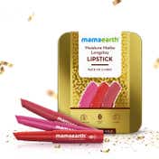 Mamaearth Moisture Matte Long Stay Lipstick Gift Set - Bright and Bold (3 pcs)
