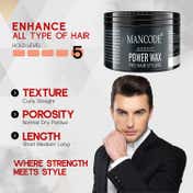 Mancode Power Wax Pro Hair Styling Cream Level 5 (100 ml)