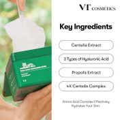 VT COSMETICS Daily Soothing Mask 30ea,Facial Sheet Mask Pick & Quick Dispenser type Korean FaceMask (30 ml)