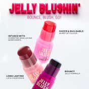 Makeup Revolution Jelly Blush Stick Lip And Cheek Stain - Strawberry Pink (5.5 g)