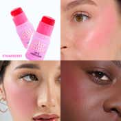 Makeup Revolution Jelly Blush Stick Lip And Cheek Stain - Strawberry Pink (5.5 g)