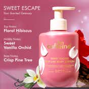 mCaffeine Sweet Escape Perfume Body Lotion with Niacinamide, Cocoa Butter,Fruity-Floral Fragrance (300 ml)