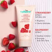 mCaffeine Berries Brightening Coffee Face Scrub for Glow (75 g)