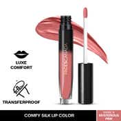 Faces Canada Comfy Silk Liquid Lipstick - Mysterious Pink 12, Satin Matte HD Finish (3 ml)