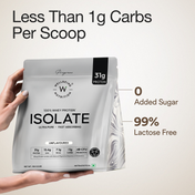 Wellbeing Nutrition Whey Protein Isolate 31g Protein 4B CFU Probiotics Unflavored (1 kg)