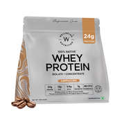 Wellbeing Nutrition Whey Protein Isolate and Concentrate 24g Protein Probiotics Cappuccino (1 kg)