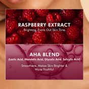 mCaffeine Brightening Raspberry Body Scrub, Tan Removal,AHAs-Lactic & Glycolic Acid,Vit C Rich (175 g)