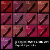 Pilgrim Matte Me Up Liquid Lipstick - Ruby Fling (3 ml)