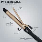 Vega Professional Pro Cera Curls 32Mm Curling Tong For Women With Ultra Fast Heat-Up