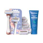 LetsShave Evior 3 Shaving Kit Razor Evior 3 Blades & After Shave Balm for Women (6 pcs)