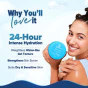 Aqualogica 5 Barrier+ Hydra Gel Moisturizer With Avocado & 5 Essential Ceramides (100 g)