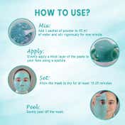 Oceglow Lavender Brightening Peel-off Powdered Mask for Radiant Glow (7 pcs)
