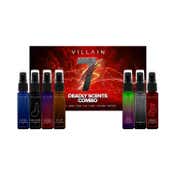 VILLAIN 7 Deadly Scents Trial Pack Of 7 X 8 Ml Pocket Liquid Perfume for Men (56 ml)