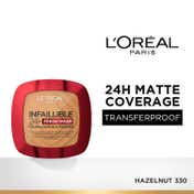 L’Oreal Paris Infallible 24H Fresh Wear Foundation In A Powder - Hazelnut 330 (9 g)