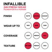 L’Oreal Paris Infallible 24H Fresh Wear Foundation In A Powder - Hazelnut 330 (9 g)