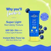 Aqualogica Bright+ Tone Up Sunscreen, Super Light, SPF 50+ PA++++ (50 g)