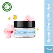 LOVE beauty AND planet Jojoba Oil, Hibiscus & Pentavitin Hydrate & Nourish Hair Mask (200 ml)