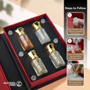 Ajmal Gold Series Attar Gift Set Alcohol Free Concentrated Perfume for Men & Women (20 ml)