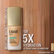 Lakme 9to5 Hya Matte Foundation + Hyaluronic Acid - Neutral Almond (25 ml)