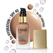 Lakme 9to5 Hya Matte Foundation + Hyaluronic Acid - Cool Mocha (25 ml)