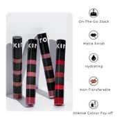 KIRO Four Play Non Stop Airy Matte Liquid Lip - Dominant Red Quad (6 ml)