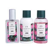 The Body Shop Lotus Shower Gel, Body Lotion & Body Mist Gift Set (3 Pcs)