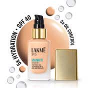 Lakme 9to5 Hya Matte Foundation + Hyaluronic Acid - Cool Ivory (25 ml)