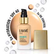 Lakme 9to5 Hya Matte Foundation + Hyaluronic Acid - Warm Creme (25 ml)