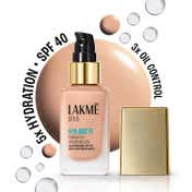 Lakme 9to5 Hya Matte Foundation + Hyaluronic Acid - Warm Sand (25 ml)