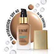 Lakme 9to5 Hya Matte Foundation + Hyaluronic Acid - Cool Tan (25 ml)