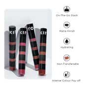 KIRO Four Play Non Stop Airy Matte Liquid Lip - Apex Brown Quad (6 ml)