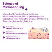 The Derma Co 50000 PPM Vitamin C Microneedle Serum Shot Brightening Serum For Dull Skin (10 g)