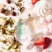 Kayali Yum Pistachio Gelato and Yum Pistachio Sundae Perfume Bottles