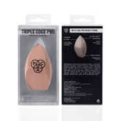 PAC Triple Edge Pro Makeup Sponge Ultra Soft Micro Fiber Unique Shape Offers Seamless Coverage