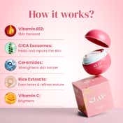 CLAYCO. Rice & Ceramide Moisturiser with Exosomes Vitamin B12 & Cica For Barrier Repair (50 ml)