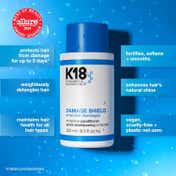 K18 Peptide Prep Detox Shampoo, Shield Conditioner and Molecular Hair Mask Combo (2 x 250 ml+15 ml)
