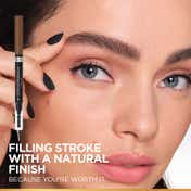 L'Oreal Paris Infallible 24H Brow Filling Triangular Pencil - 1.0 Ebony (1 g)