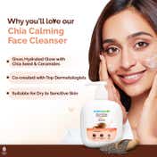 Mamaearth Chia Calming Face Cleanser with Chia Seed & Ceramides (180 ml)
