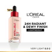 L'Oreal Paris Infallible 24H Tinted Serum Foundation - 0.5-2 Very Light (30 ml)