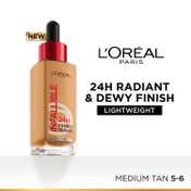 L'Oreal Paris Infallible 24H Tinted Serum Foundation - 5-6 Medium - Tan (30 ml)
