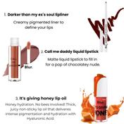 Blur India  PERFECT Nude Lip Kit  Liquid Lipstick, Lip Oil, Lip Liner (50 g)