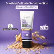 Dr. Sheth's Oats & Ceramide Sunscreen for Sensitive Skin SPF 50+ PA++++ In-Vivo Tested (50g)