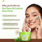 Mamaearth Tea Tree Oil Control Face Pack With Tea Tree & Salicylic Acid (200 g)
