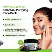 Mamaearth Charcoal Purifying Face Pack Activated Charcoal & Glycolic Acid (200 g)