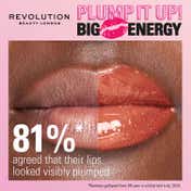 Makeup Revolution Pout Bomb Shimmer Gloss - Nude Glow (4.5 ml)