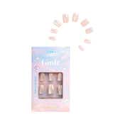 Gush Beauty Nailed It Reusable Luxury Press On Nails with Application Kit - Creme Cat Eye